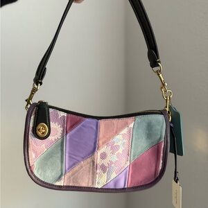Coach Upcrafted Pastel Patchwork Swinger RARE